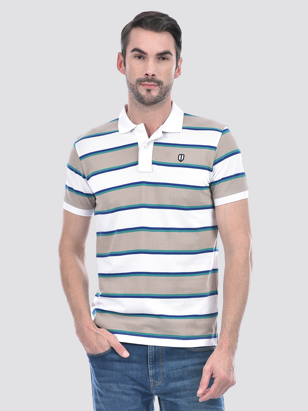 Numero Uno Men Striped Multicolor T-Shirt